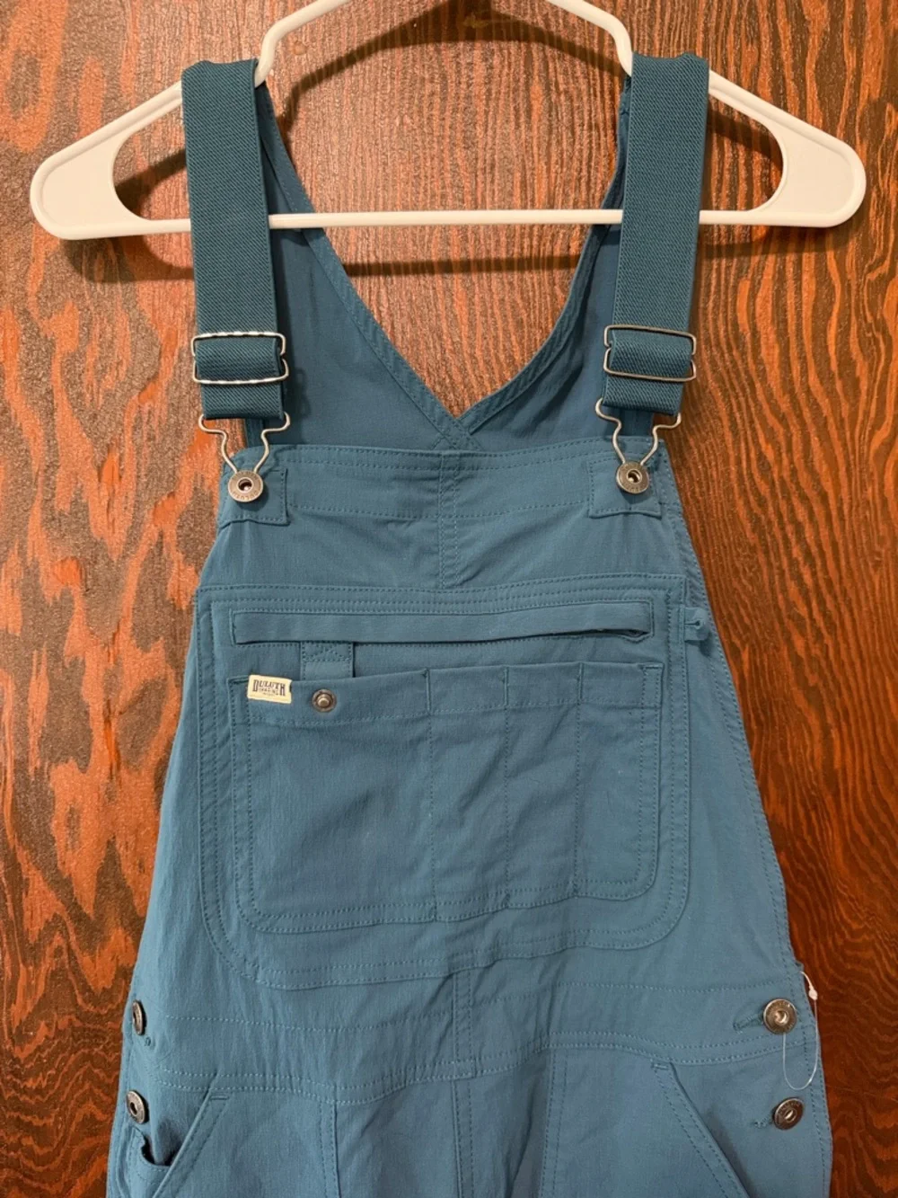 Duluth Trading Co Teal Blue Overalls - Picture 1 of 10